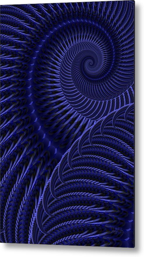 Abstracts Metal Print featuring the digital art Untitled 12/16/2011 by Matthew Lindley