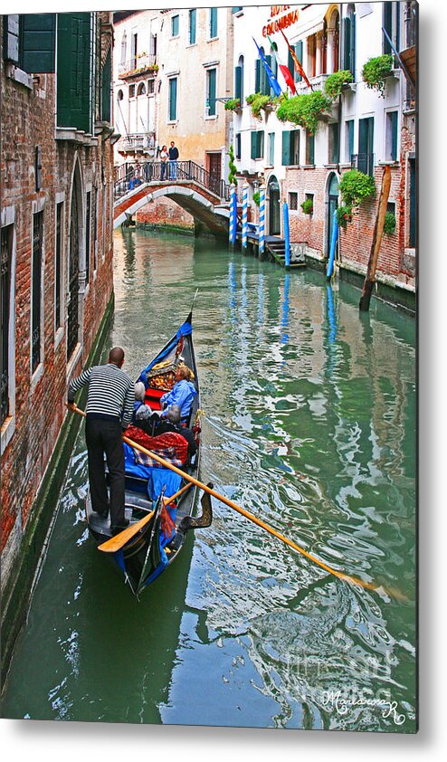 Canal Metal Print featuring the photograph Venetian Canal by Mariarosa Rockefeller