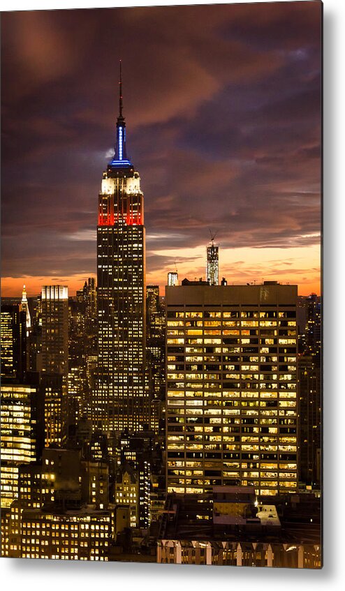 Empire State Building Metal Print featuring the photograph View From 30 Rock 2 by Frank Mari