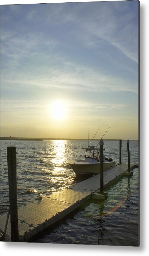 St. Augustine Metal Print featuring the photograph Vilano Beach Sunset by Laurie Perry