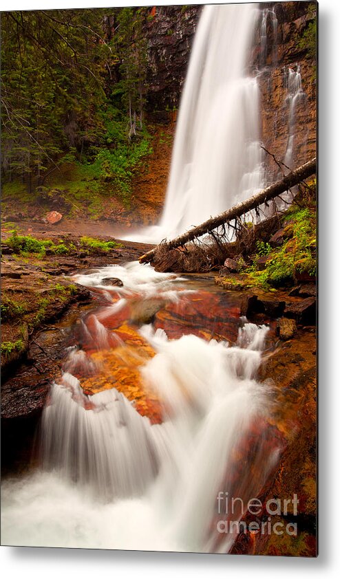 Montana Metal Print featuring the photograph Virginia Cascades by Aaron Whittemore