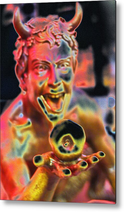Devil Metal Print featuring the digital art Waiting For Eve by William Rockwell