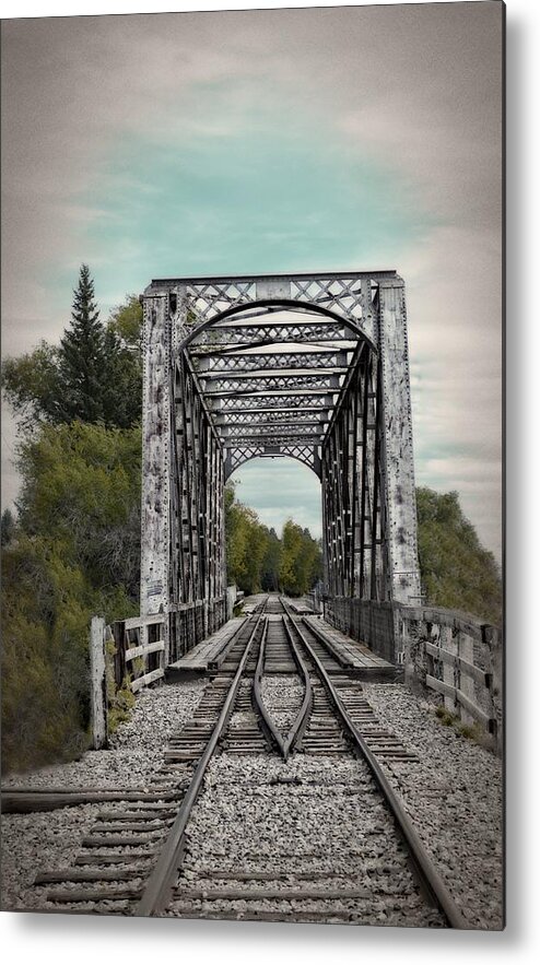 Idaho Falls Metal Print featuring the photograph Waiting For The Train by Image Takers Photography LLC