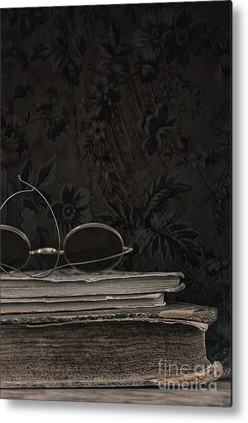 Books Metal Print featuring the photograph Waiting to Be Read II by Margie Hurwich