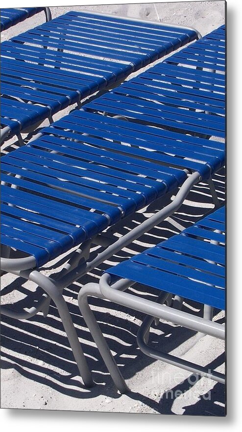 Lounge Chairs Metal Print featuring the photograph Waitng for you by David Neace CPX