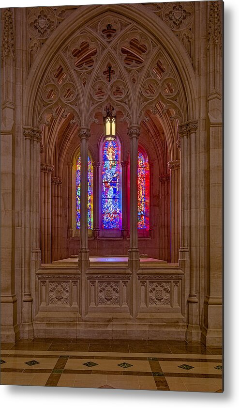 Washington Cathedral Metal Print featuring the photograph Washington National Cathedral Colors by Susan Candelario