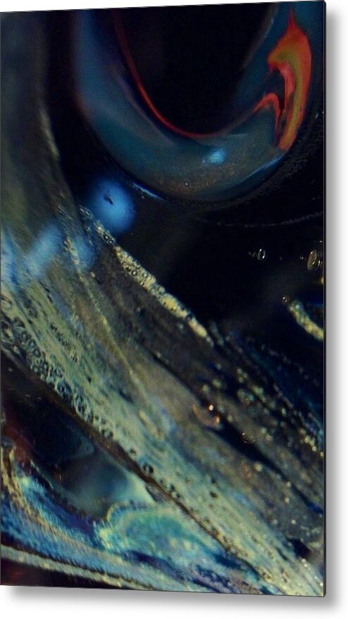 Glass Metal Print featuring the photograph Watchful by Gaby Tench