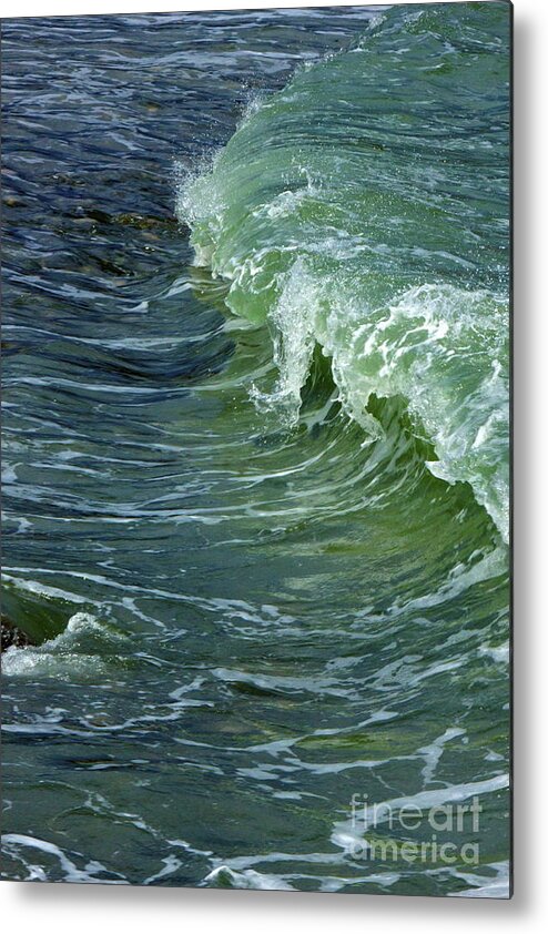 Wave Metal Print featuring the photograph Watercolor Wave by Amazing Jules