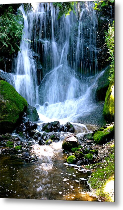 Water Metal Print featuring the photograph Waterfall by Jacqueline Athmann