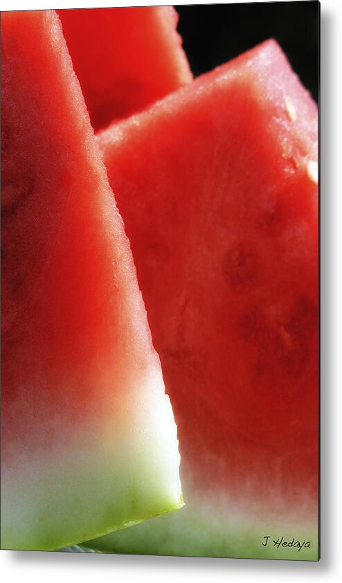 Watermelon Metal Print featuring the photograph Watermelon Heaven by Joseph Hedaya