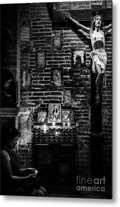 Church Metal Print featuring the photograph # Where Are You by Michael Arend