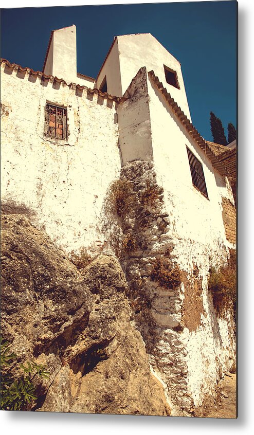 Spain Metal Print featuring the photograph White Houses of Ronda. Spain by Jenny Rainbow