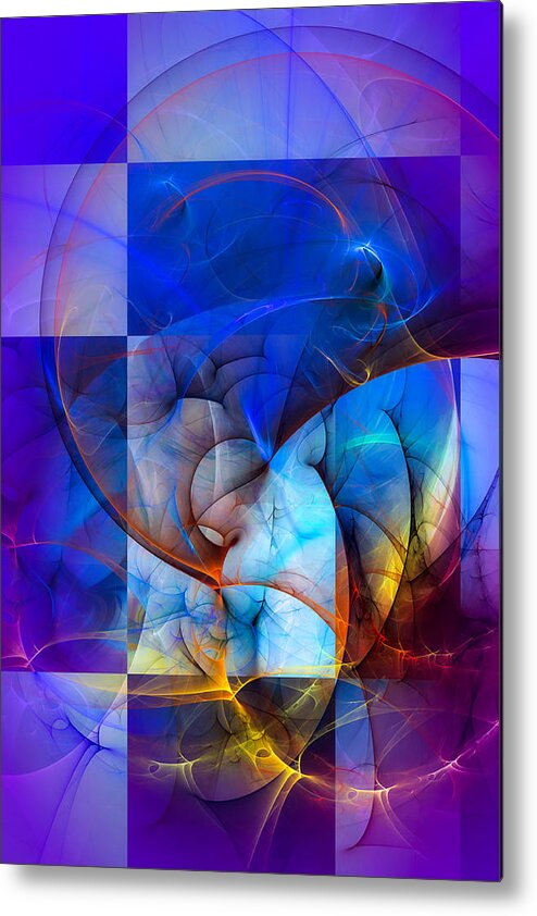 Abstract Metal Print featuring the digital art Wind in your sails - Abstract Art by Modern Abstract