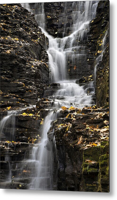 Waterfall Metal Print featuring the photograph Winding Waterfall by Christina Rollo
