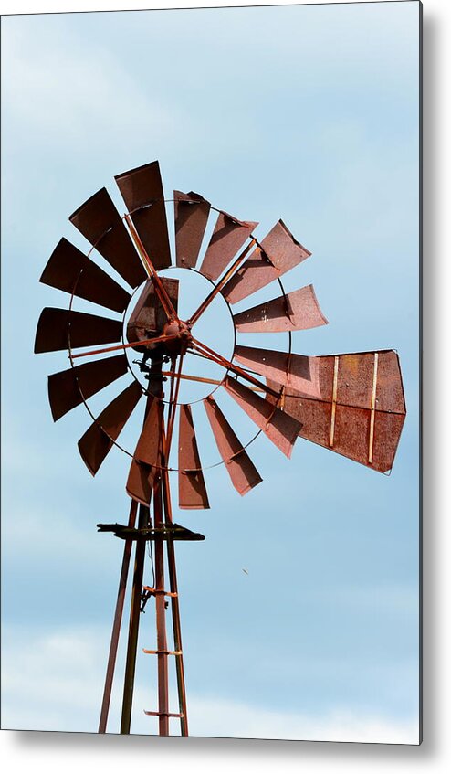 Windmill Metal Print featuring the photograph Windmill by Cathy Shiflett