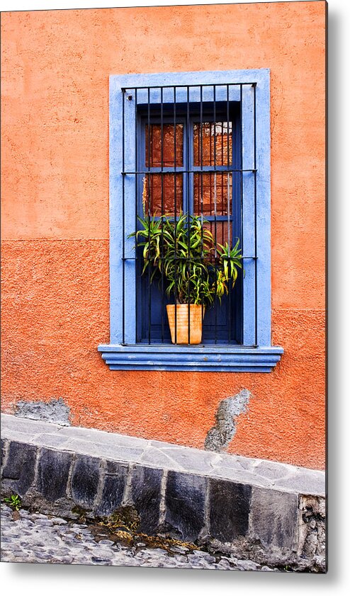 Doors Metal Print featuring the photograph Window in San Miguel de Allende Mexico by Carol Leigh