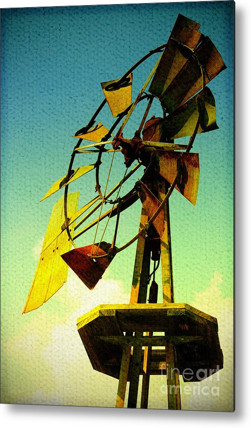 Windmill Metal Print featuring the photograph Winds of Change by Trish Mistric