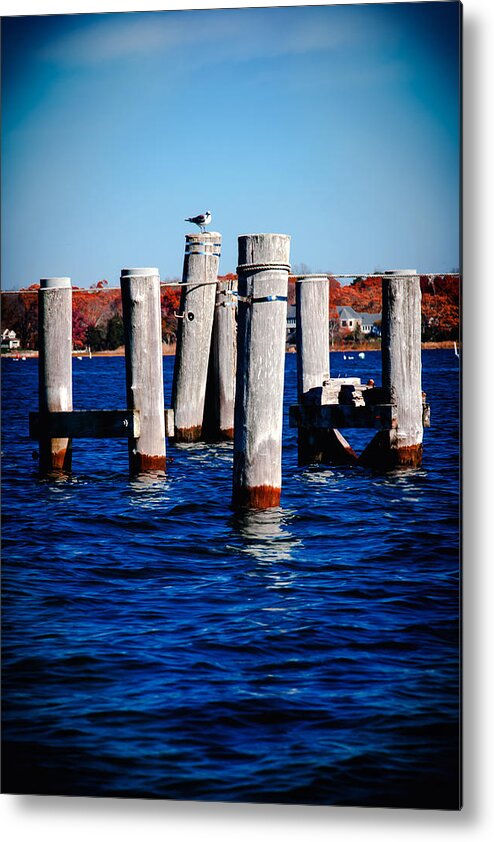 Connecticut Metal Print featuring the photograph Winter Dock by Greg Fortier