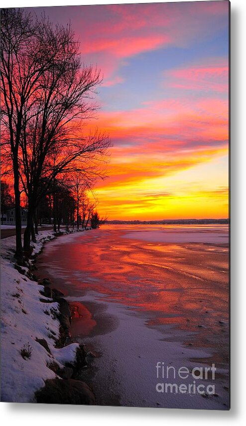 Sunrise Metal Print featuring the photograph Frozen Dawn 2 by Terri Gostola