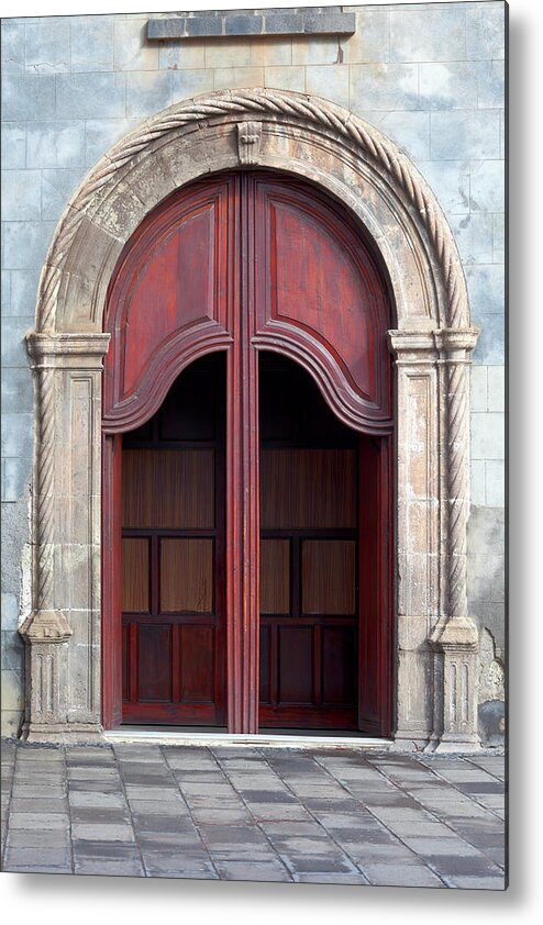 Built Structure Metal Print featuring the photograph Wooden Door by Mm88