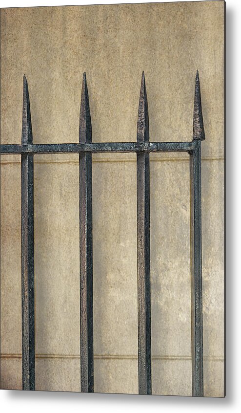 Gate Metal Print featuring the photograph Wrought Iron Gate by Brenda Bryant