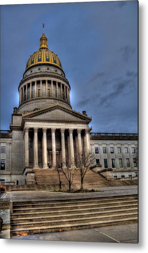 Charleston Metal Print featuring the photograph WV Capital Building 2 by Jonny D