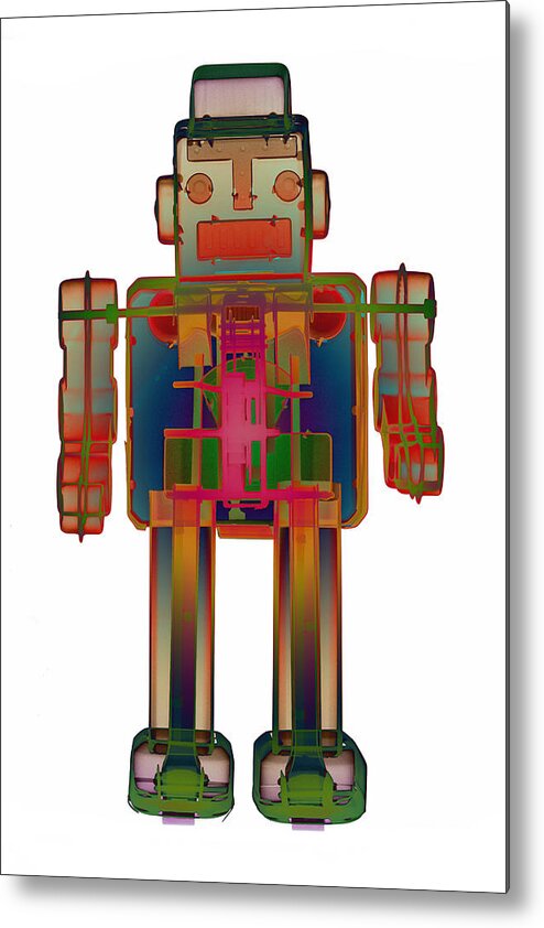 X-ray Art Metal Print featuring the photograph X-ray Robot - 3N2O No.2 by Roy Livingston