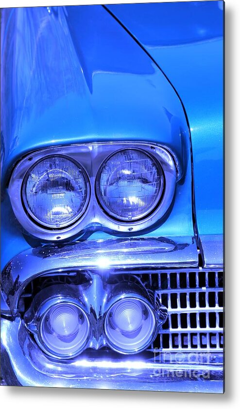 Blue Metal Print featuring the photograph Blue #1 by Sophie Vigneault
