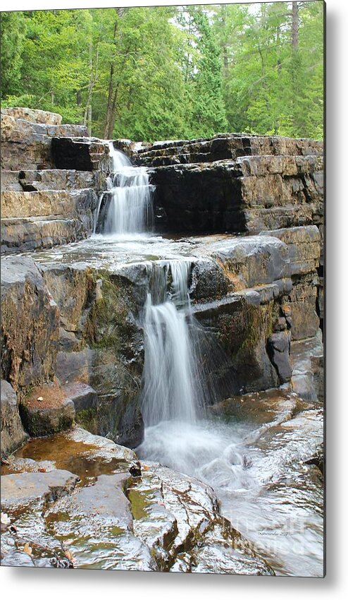 Water Metal Print featuring the photograph Dismal Falls II #1 by Laurinda Bowling