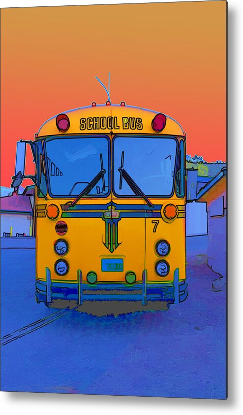 California Metal Print featuring the photograph Hoverbus #1 by Gregory Scott