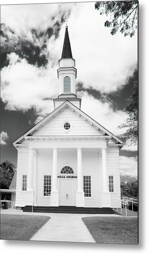 Kauai Metal Print featuring the photograph Old Koloa Church #1 by Roger Mullenhour