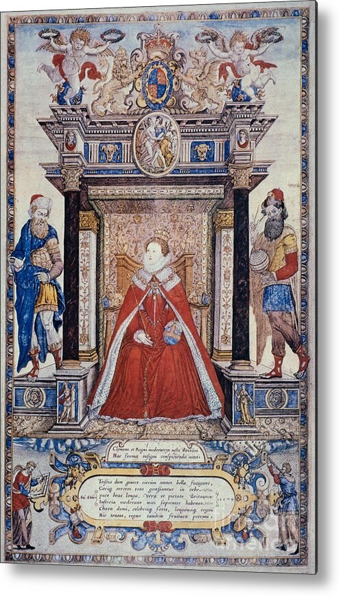 1579 Metal Print featuring the photograph Queen Elizabeth I #1 by Granger