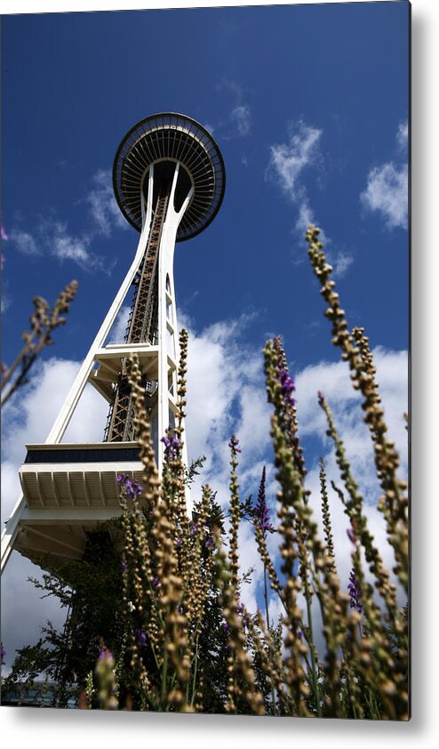 Space Metal Print featuring the photograph Space Needle #1 by Steve Parr