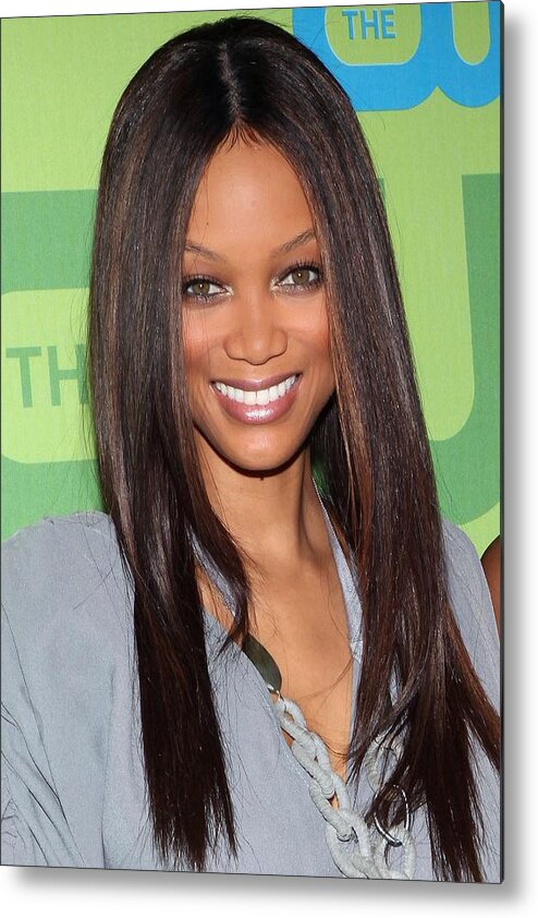 Tyra Banks Metal Print featuring the photograph Tyra Banks At Arrivals For The Cw #1 by Everett