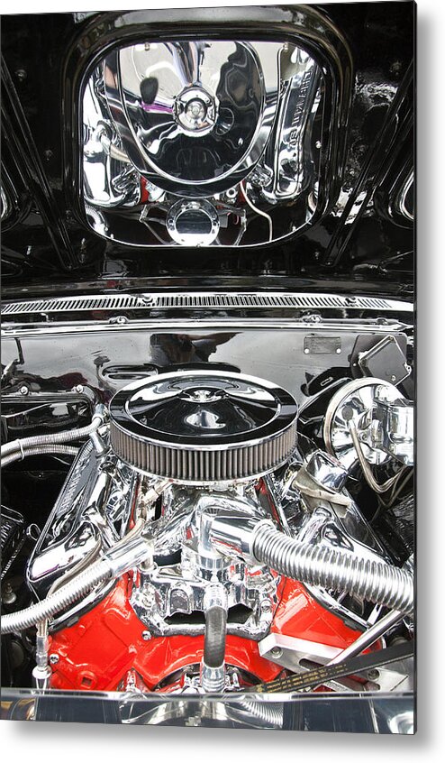 1967 Metal Print featuring the photograph 1967 Chevrolet Chevelle SS Engine 2 by Glenn Gordon