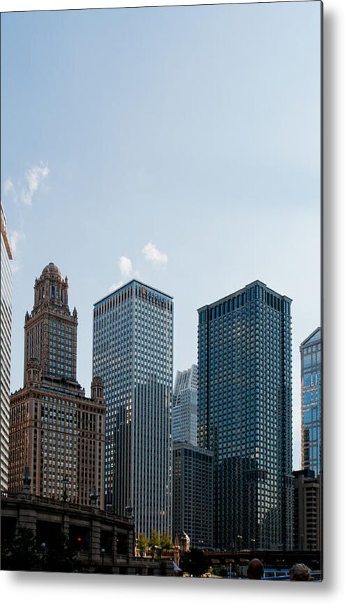 Chicago Metal Print featuring the digital art Chicago City Center #2 by Carol Ailles
