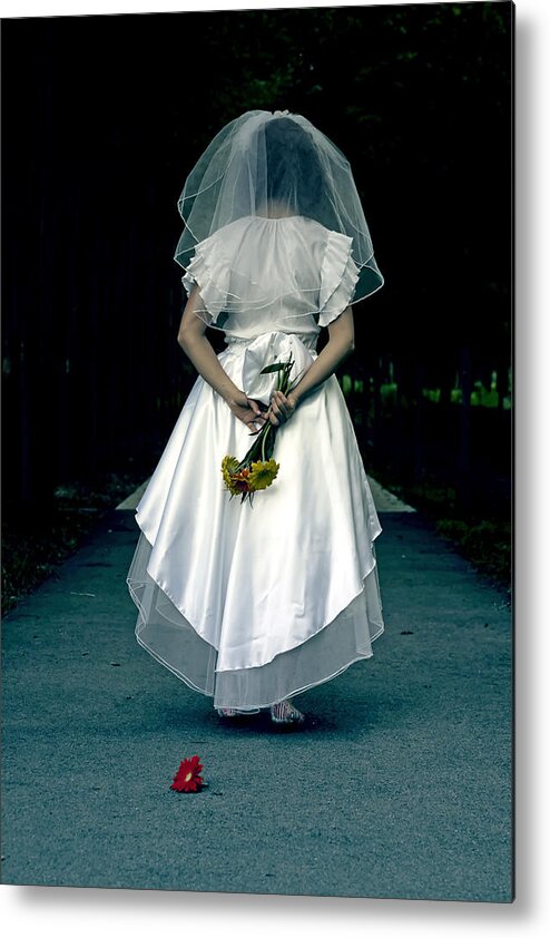 Female Metal Print featuring the photograph The Bride #2 by Joana Kruse