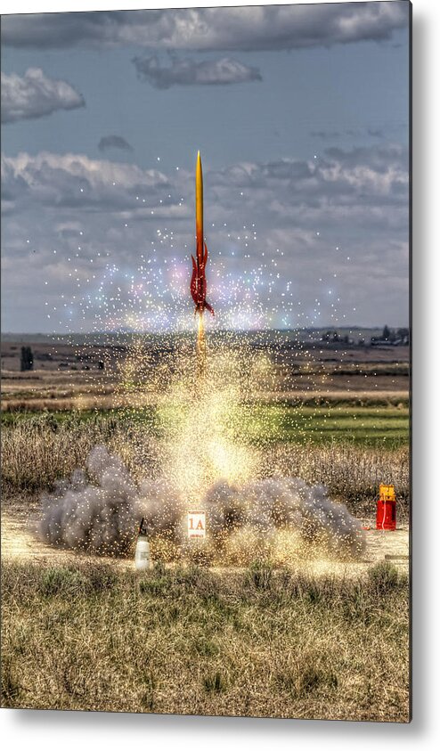 Hdr Metal Print featuring the photograph 3 2 1 Launch by Brad Granger