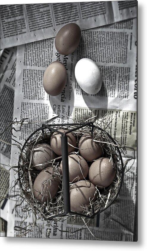Eggs Metal Print featuring the photograph Eggs #3 by Joana Kruse