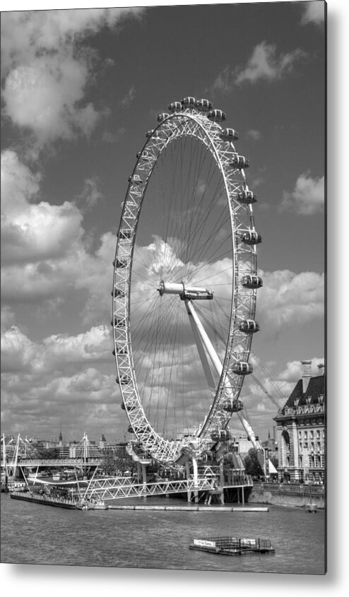 London Eye Metal Print featuring the photograph The London Eye #4 by Chris Day