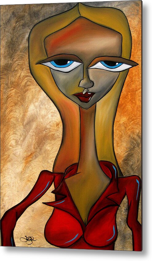 Fidostudio Metal Print featuring the painting Atta Tood by Tom Fedro