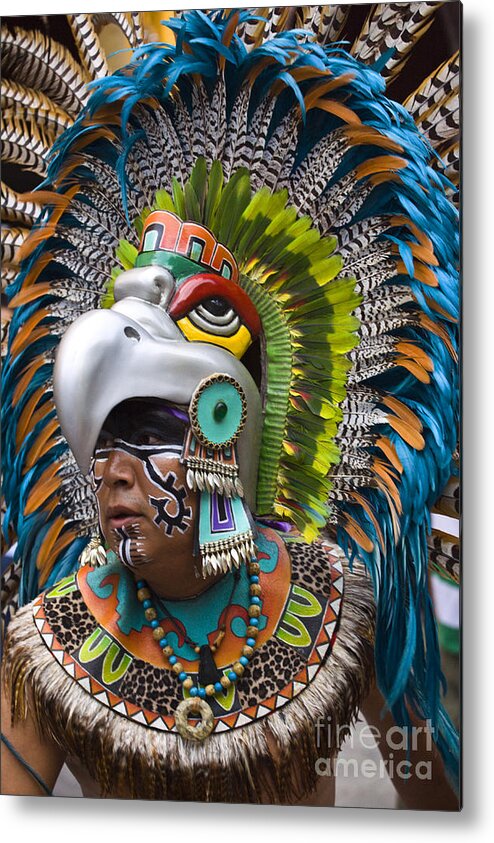 Craig Lovdll Metal Print featuring the photograph Aztec Eagle Dancer - Mexico by Craig Lovell