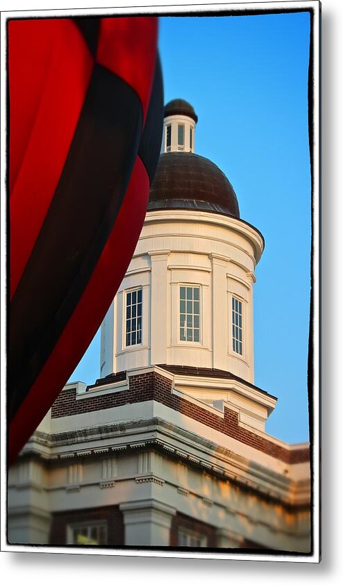 Dome Metal Print featuring the photograph Balloon and Dome of the Canton Courthouse by Jim Albritton