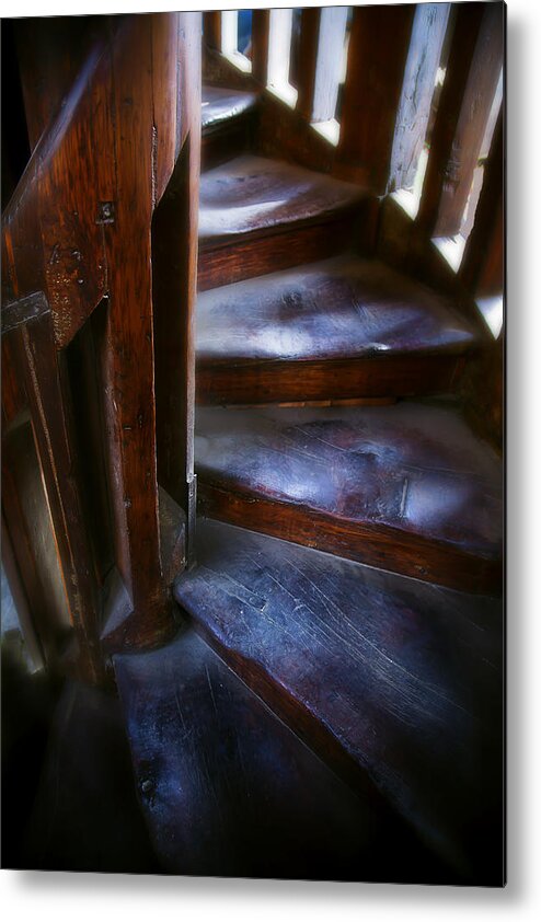Bell Tower Steps Metal Print featuring the photograph Bell tower steps II by John Bartosik