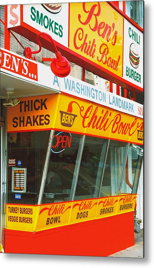 Bens Chilli Bowl Metal Print featuring the photograph Ben's Chili Bowl by Claude Taylor