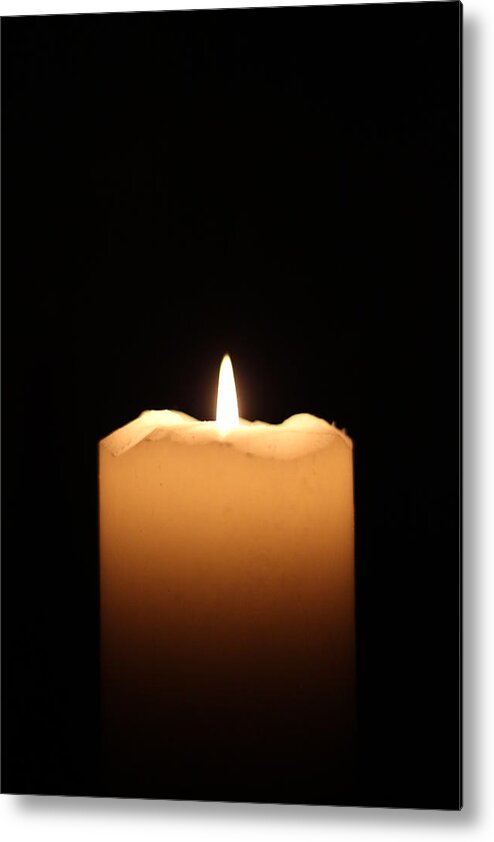 Candle Metal Print featuring the photograph Candle by Bogdan Constantin Petrovici