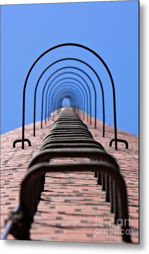 Bauwerke Metal Print featuring the photograph Chimney by Joerg Lingnau