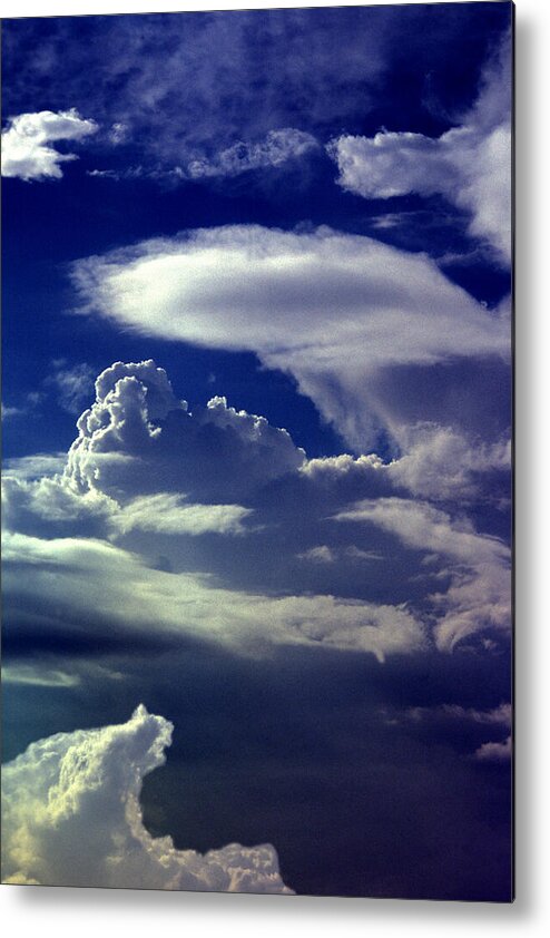 Clouds Metal Print featuring the photograph Clouds - 02 by Paul W Faust - Impressions of Light