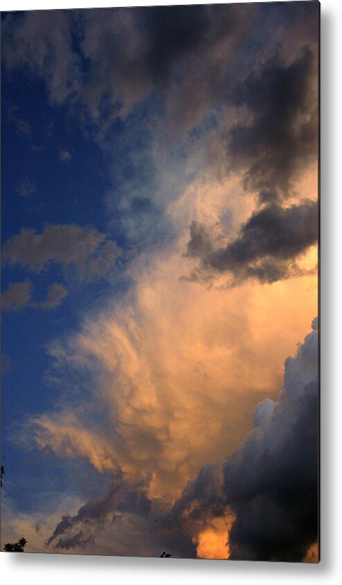 Cloud Photographs Metal Print featuring the photograph Clouds in the Spring Sky by Greg Kopriva