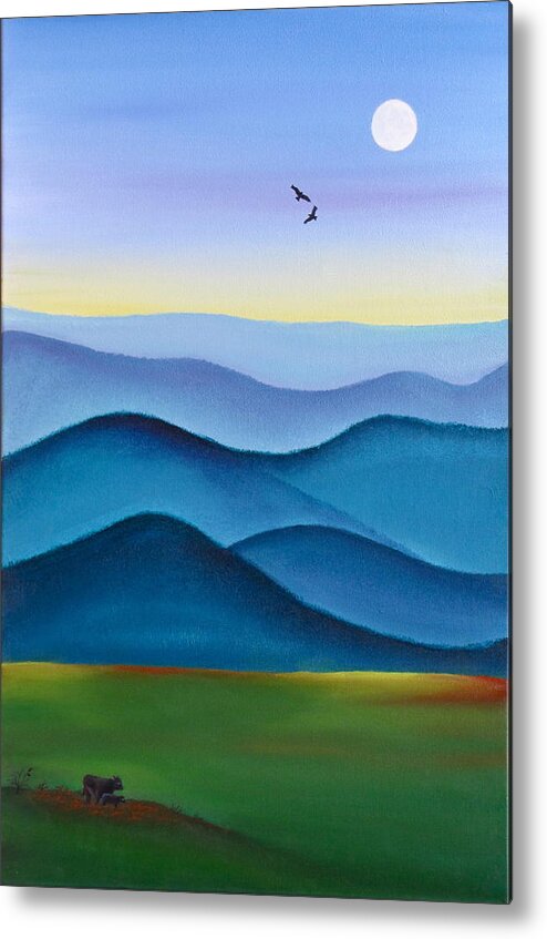 Blue Ridge Mountains Metal Print featuring the painting Communion by Lori Miller